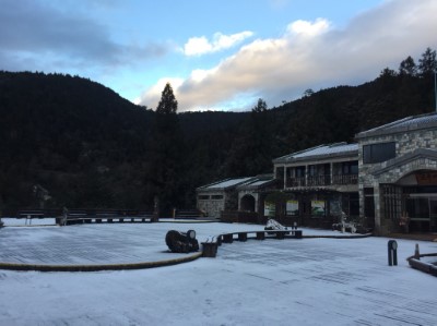 強烈大陸冷氣團發威 太平山今晨降下第一場瑞雪