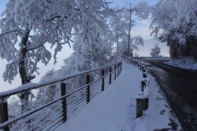 觀雲棧道雪景